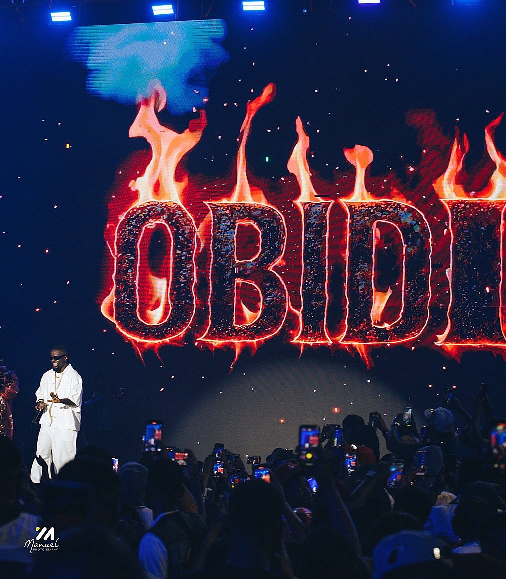 Stage view with LED display at Sarkodie’s Rapperholic 2025 Homecoming
